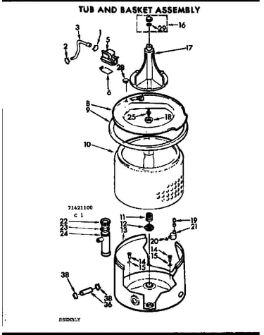 Tub and basket assembly