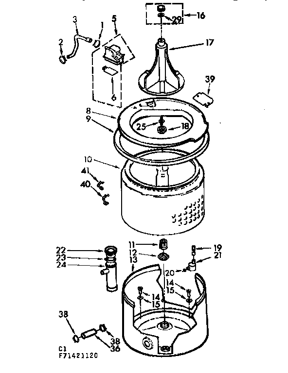 TUB AND BASKET ASSEMBLY