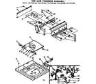 Kenmore 11071421420 top and console assembly diagram