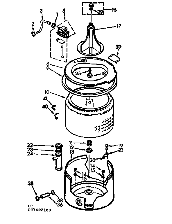 TUB AND BASKET ASSEMBLY