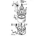 Kenmore 11071422200 tub and basket assembly diagram