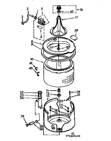 Tub and basket parts