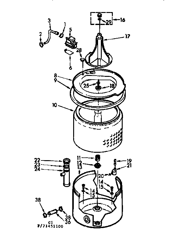 TUB & BASKET ASSM