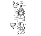 Kenmore 11071431110 tub and basket assembly diagram