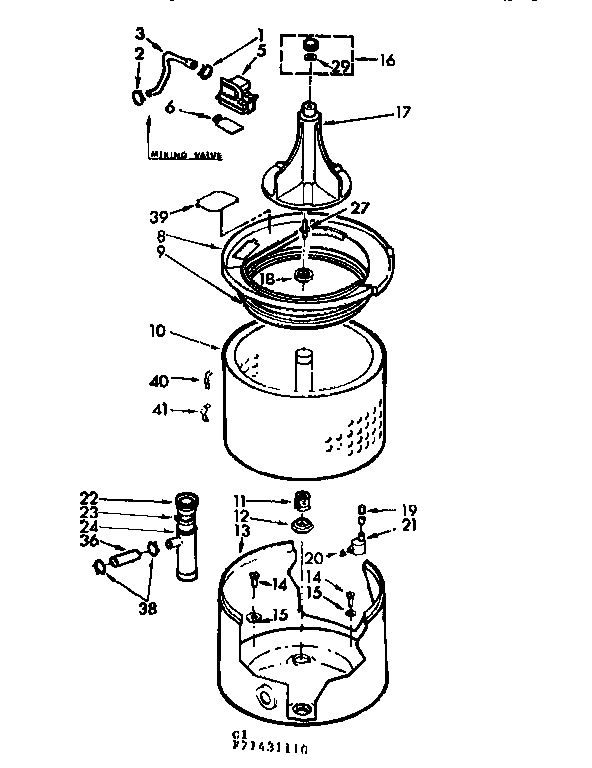 TUB AND BASKET ASSEMBLY
