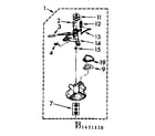 Kenmore 11071431210 pump assembly diagram