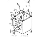 Kenmore 11071461400 cabinet parts diagram