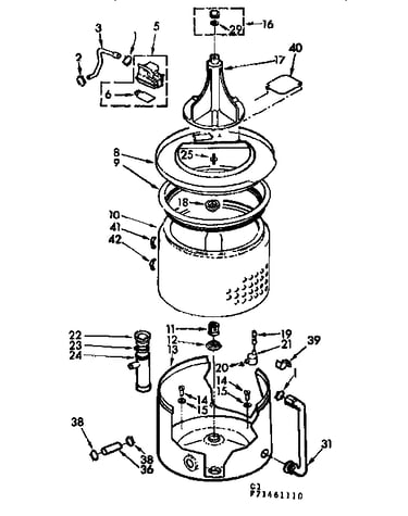 Tub and basket assembly