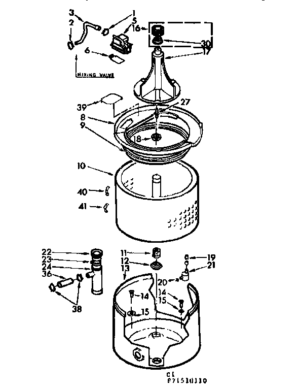 TUB AND BASKET ASSEMBLY