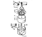 Kenmore 11071510110 tub and basket assembly diagram