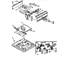 Kenmore 11071510110 top and console assembly diagram