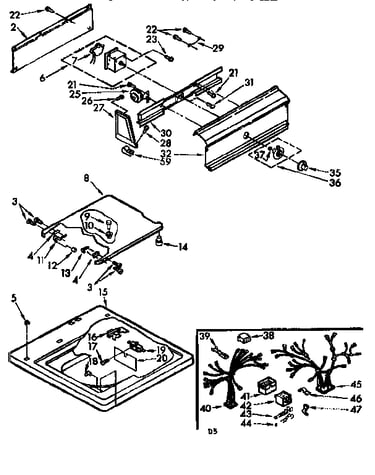 Top and console assembly