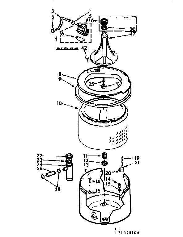 TUB AND BASKET ASSEMBLY