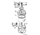Kenmore 11071610100 tub and basket assembly diagram