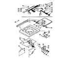 Kenmore 11071610100 top and console assembly diagram