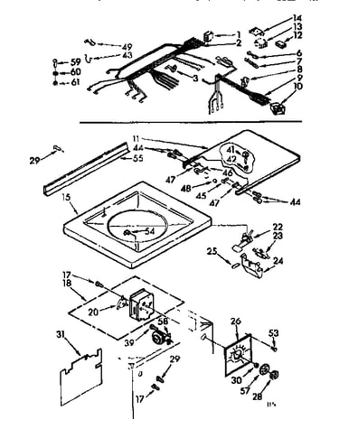 Top and console assembly