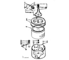 Kenmore 11071610110 tub & basket assembly diagram