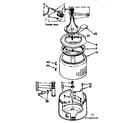 Kenmore 11071610120 tub and basket assembly diagram