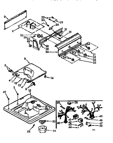 Top & console assembly