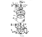 Kenmore 11071670210 tub and basket assembly diagram