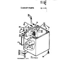 Kenmore 11071770400 cabinet parts diagram