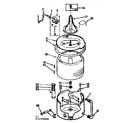 Kenmore 11071770100 tub and basket assembly diagram