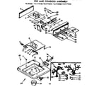 Kenmore 11071770200 top and console assembly diagram