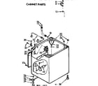 Kenmore 11071770410 cabinet parts diagram