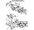 Kenmore 11071770610 top and console assembly diagram