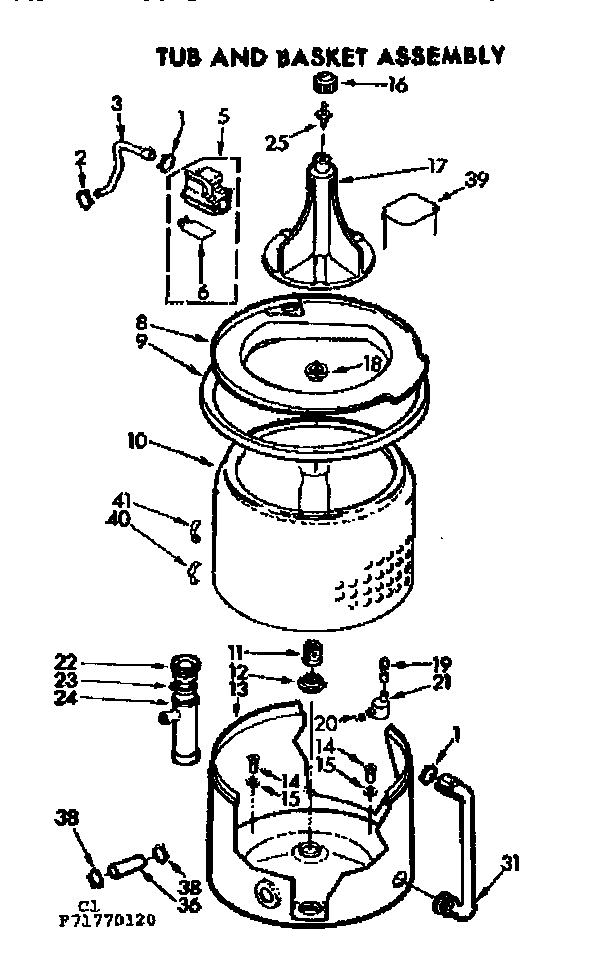 TUB AND BASKET ASSEMBLY