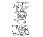 Kenmore 11071770120 tub and basket assembly diagram