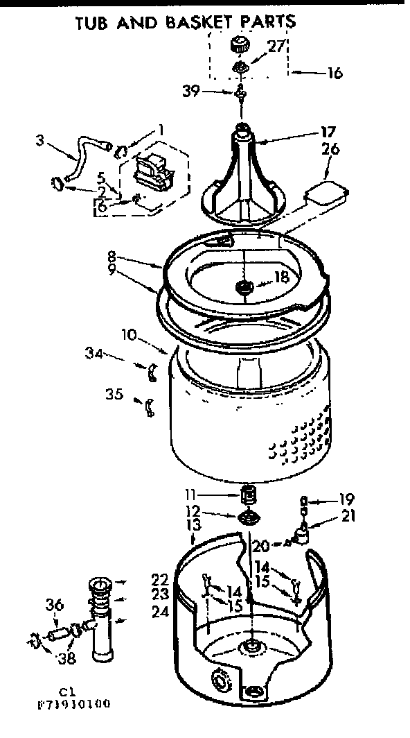 TUB AND BASKET PARTS