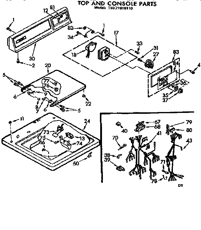 TOP & CONSOLE PARTS