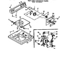 Kenmore 11071910110 top & console parts diagram