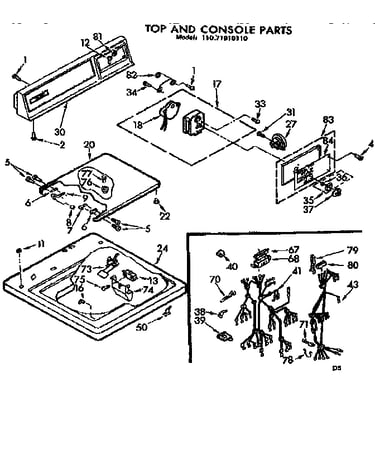 Top & console parts