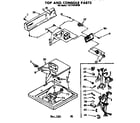 Kenmore 11071910120 top & console parts diagram