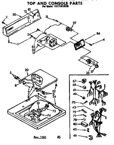 Top & console parts