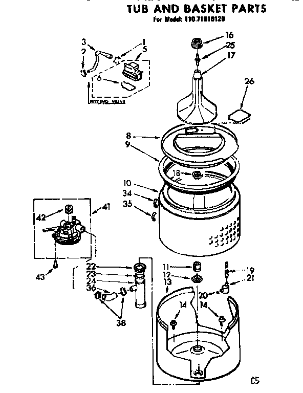 TUB & BASKET PARTS