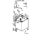 Kenmore 11071960800 cabinet parts diagram