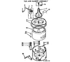 Kenmore 11071960600 tub and basket assembly diagram