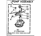 Kenmore 11071960600 pump assembly diagram