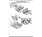 Kenmore 11071960420 top and console parts diagram