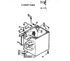 Kenmore 11071990200 cabinet parts diagram