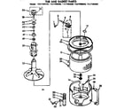 Kenmore 11071990400 tub and basket parts diagram