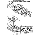 Kenmore 11071990200 top and console parts diagram