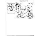 Kenmore 11071990200 water system parts diagram