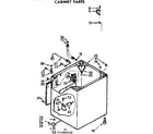 Kenmore 11071990210 cabinet parts diagram