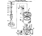Kenmore 11071990810 tub and basket parts diagram