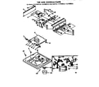Kenmore 11071990110 top and console parts diagram