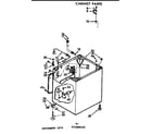 Kenmore 11071990420 cabinet parts diagram